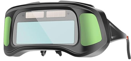 Schweißbrille – tragbarer, automatisch verdunkelnder Augenschutz, UV-Schutz, leichte Schweißerbrille | Langlebige, verstellbare Träger, Anti-Beschlag-Schweißbrille, Blendschutzbrille für Schneidbrenne
