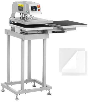 MSW Pneumatische Transferpresse doppelt 40 x 50 cm 2100W 250 °C Textilpresse Hitzepresse Plotter-Presse