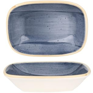 Bonna Placa de servicio - Aura Dusk - Porcelana - 14x10 cm - juego de 2