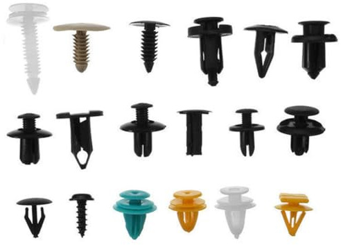 QUXVUIS 100 pezzi Colore Dimensione Casuale Parafango auto Fermo Clip di plastica Rivetti di fissaggio Rivestimenti per porte Perni di fissaggio Forniture per automobili