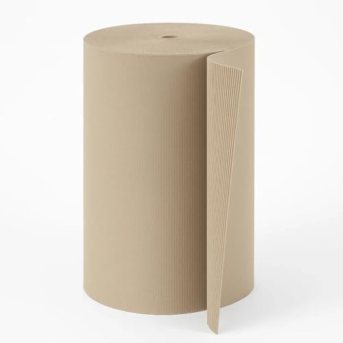 Florade Fieltro biodegradable para malezas de cartón ondulado 1 x 10 m – fieltro de jardín para mulching – sin plástico y permeable al agua – Fieltro de mantillo para parterres, cultivo de hortalizas