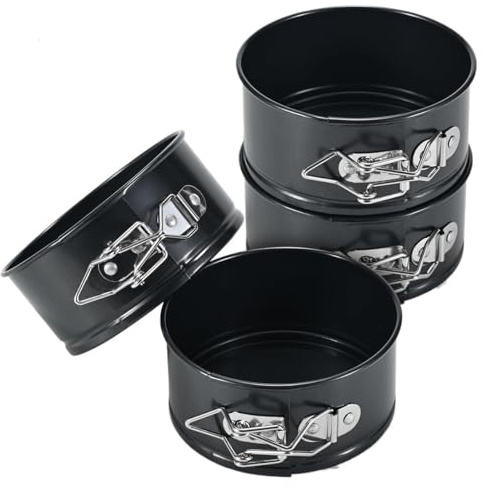 YZWHKJ Tortiera Cerniera,Tortiera Apribile Teglia da 10 cm in Acciaio al Carbonio, Stampo da Forno Antiaderente, Stampo a Cerniera Rotondo for Torte, utensile da Cucina for Dolci