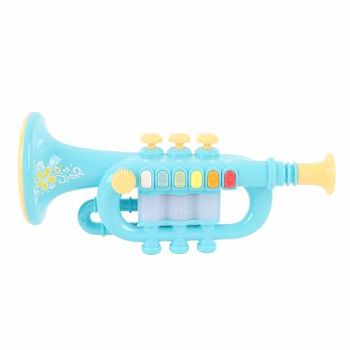 SUNGOOYUE Découverte Précoce des Instruments à Vent, Jouet Musical Interactif ABS, Trompette Légère pour Enfants de 3 à 7 Ans, avec Un Design coloré et Une Gamme de 8 Notes, Compagnon de Pratique