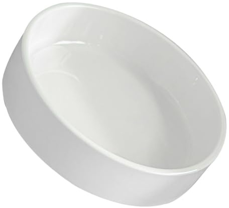 SEWACC Sottovaso Ceramica Bianco Lucido Piccolo per Vasi da Interno Antigoccia e Antiscivolo Protezione Superfici per Piante con Raccolta Acqua e Terra per Vasi di Piante da Fioriera