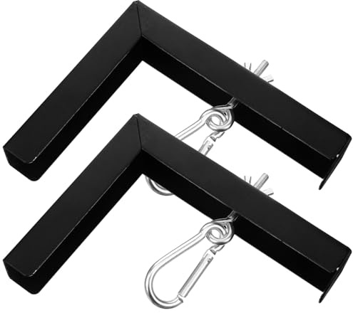 ELAYARD Soporte de Montaje en Techo y Pared para Pantalla de Proyector con Gancho Ajustable en Forma de L, Kit Extensible de 6 Pulgadas, Compatible para Aulas y Presentaciones, Color