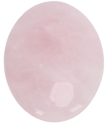 Generic Piedra de Palma de Cristal, Piedra de Yoga de Meditación Ovalada de Tacto Cómodo Pulida de 7,5 Cm con Acabado Liso, para Decoración del Hogar (PINK)