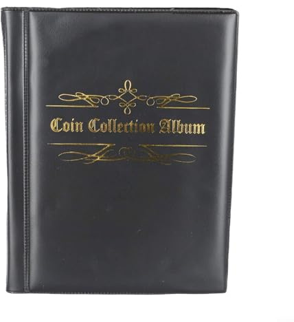 Album per monete da 480 tasche, 16 pagine, con tasca di diametro 27 mm, per 30 monete per pagina, raccoglitore per monete da collezione, organizer portatile per collezione di monete