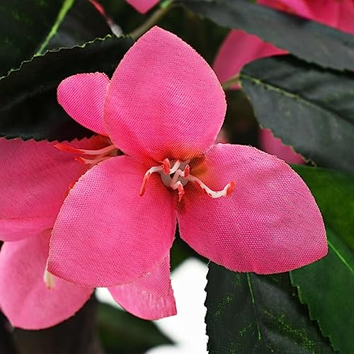 Genérico Planta Artificial Azalea con Maceta 155 cm Verde y Rosa,Casa y jardín,Decoración,Flora Artificial,Verde,4.93 kg,245951