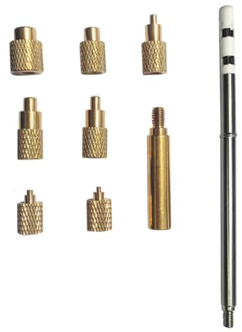 Brass Knurled Nut Embedded Insertion Set M Two to M Eight for 3D Printing Suitable for SH72 and SH73 Soldering Irons Brass Knurled Nut