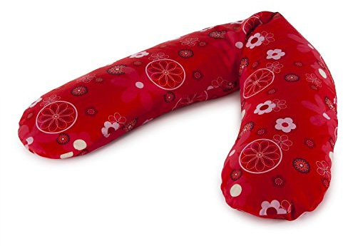 Theraline Stillkissen Original 190 cm inkl. Bezug Retro rot