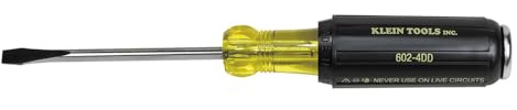 Klein Tools 602–4DD 4-Zoll Demolition Schraubendreher mit 1/4-Zoll Keystone, 602-4DD