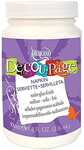 Deco Art DecoArt DS-64-126 Americana Decou Page Widemouth Paint for Napkins,Multicolored 8-Ounce