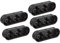 Meister Schalterdose 3-fach - Unterputz - 45 mm tief - schwarz - 5 Stück - 218 x 75 mm - Zum Einbau von Schaltern & Steckdosen / Unterputzdose doppelt / Gerätedose / Abzweigdose / 7460750