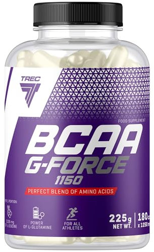 Trec Nutrition BCAA G-Force 1150-180 Caps Integratore Aminoacidi a Catena Ramificata Pre Workout