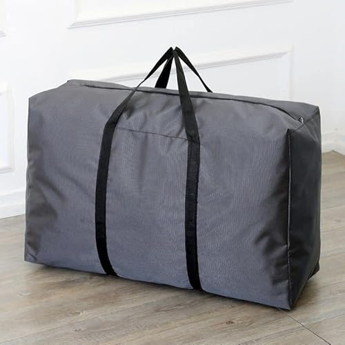 AURMOO Förvaringsväska 120L, Förvaringslådor under Sängen, Förvaringsväskor, Förvaringslåda, Garderob, Organiserare för Sovrum(L90xW26xH46cm,Grå,2pc)