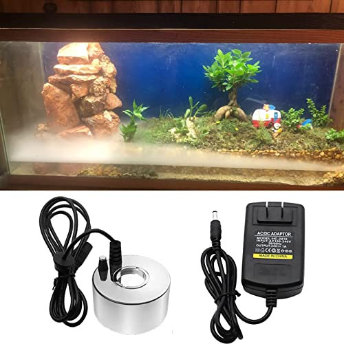 IINCOOY Mini Generador Niebla Atomizador Ultrasónico Protector contra Salpicaduras Humidificador Difusor Piezas Bricolaje Marco Retención Agua for Jarrón Sala Cultivo Tanques (Color : Small Mist)