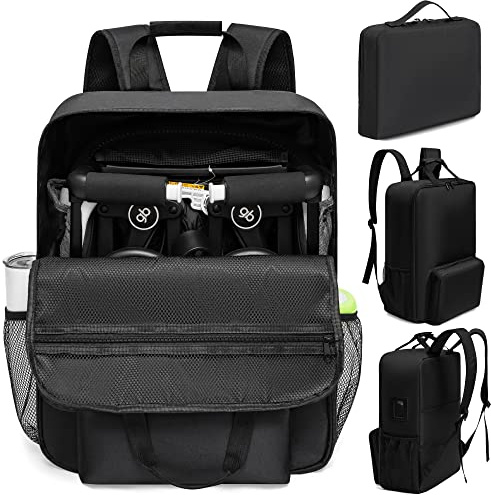 LUCKIPLUS Kinderwagen-Reisetasche passend für GB Pockit mit GB Pockit Air Plus, leicht, zusammenklappbar, Kinderwagentasche für Flugzeug
