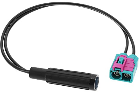 The Lord of the Tools Doppel Fakra Buchse auf DIN Buchse Auto Antennenadapter Fahrzeug Stereo FM AM Radio Antennenanschluss Kabel Draht Gauge RG174 28 cm
