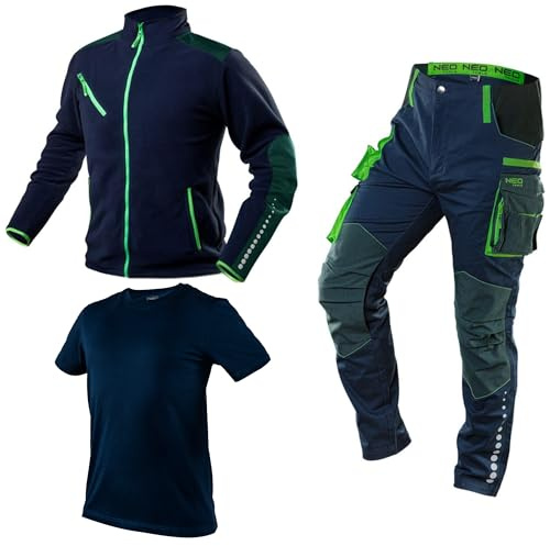 NEO TOOLS Premium Herren Arbeitskleidungssatz Gr. S - 3XL, Arbeitshose