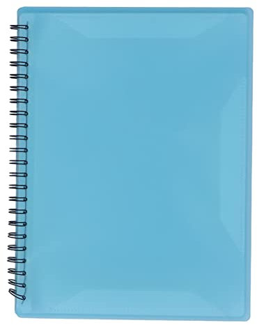 JUOPZKENN Noten-Ordner, Klaviernoten-Ordner, Noten-Ordner, Band-Ordner, Großes Fassungsvermögen, PVC für Akten, Zuhause, Schule, Büro, Sportinggoods, Zubehör für Tastaturinstrumente(Blau)