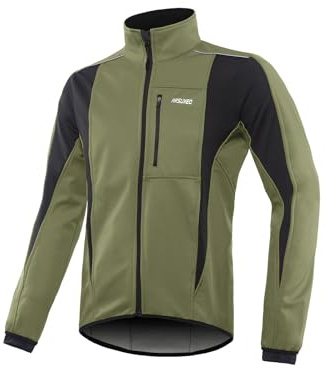 ARSUXEO Herren Loose Fit Softshell Cycling Jacket Softshell-Fahrradjacke mit lockerer Passform