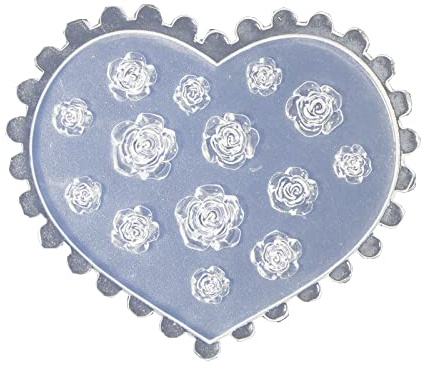 YANGLY Ongle Rose Fleur Nail Art Décorations Moule en Résine Époxy Ongles Ornements Moule en Silicone
