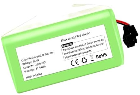 Baterías de Repuesto de 14,4 V y 2600 mAh. Compatible con Conga Excellence 990 1090. Compatible con 1790 1990. Compatible con baterías Recargables Deebot N79S N79 Li Ion. (Color : E3400mAh)