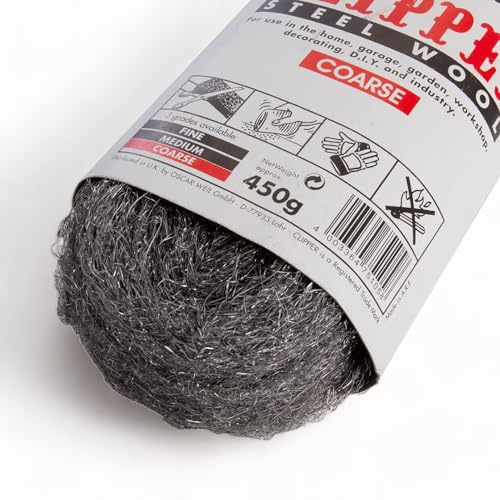 450g Pack of Coarse Steel Wire Wool For DIY, Cleaning, Hole Fill For Rats, Mice & Rodents