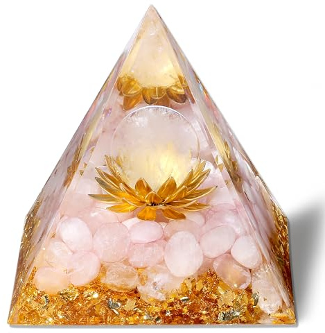 GUJOXILA Rosenquarz Edelsteine Positive Energie Kristalle Heilsteine | Silvester Deko Neujahrsgeschenke Bringt Glück Spirituelle Geschenke für Frauen Valentinstag Weihnachtsgeschenk