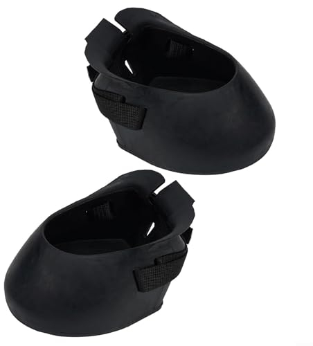 2 Stück Gummi-Hufschuhe, rutschfeste Hufschutzschuhe, Hufschutz, Hufschutz, Hufschutz und Trainingsausrüstung für Pferd (XL)