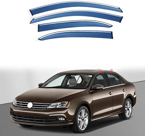 GuanLL Auto-Windabweiser für VW Sprint MK6-A6 2012-2018,Sonnenblenden/Regenschutz/Windabweiser/Tür-Windabweiser