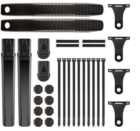 Set paraspruzzi per bici, angolo regolabile, con accessori di montaggio, compatibile con biciclette da strada di varie dimensioni (due set di)