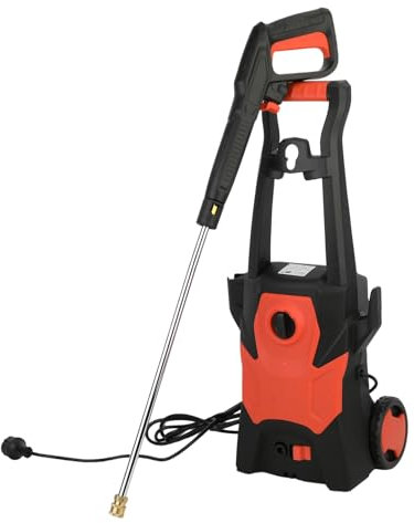 Utaxuper Hochdruckreiniger Elektrische Reinigungen Autowäsche Hohe Leistung 1400w 120bar Mit Isolierung Handgriff Für Autowäsche Tägliche Reinigung Rot Schwarz EU