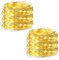 2 Pcs 5Mètres Guirlande Lumineuse Fil d'argent 50LEDs Guirlande, Guirlande Lumineuse pour les fêtes de Noël, le mariage, la fête, et le décor de votre chambre et jardin