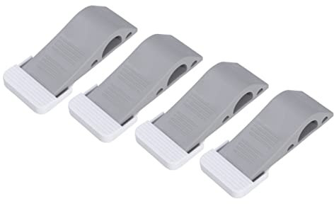 SEWACC Türstopper Aus Kunststoff 4 Stück Grau Stopperhalter Nicht 5 X 12 7 Cm Für Den Boden