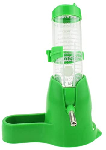 Hamsters Water Bottle Automatic Feeder Water Food Dispenser for Small Animals Guinea Pig Rat Rabbit Dwarf Gerbil Petsupplies Green