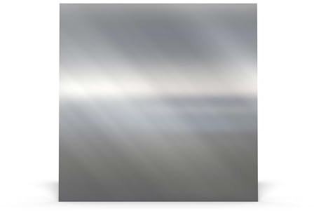 Metalmakers - Plaque Inox 304L Brossé, 80x80cm, Épaisseur 4mm, Carrée, Personnalisable, Résidentielle