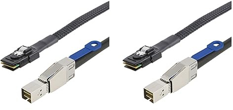 Ruitutedianzi 2X MINI SAS HD to MINI SAS 36PIN Adapter Cable SFF-8644 to SFF-8087 Server Hard Disk Cable 12Gbps 3.33TF/1M