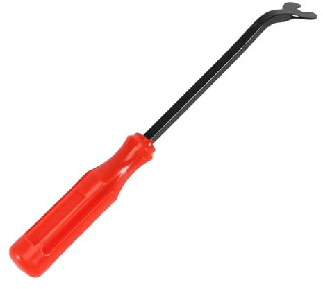 Quystetes Agrafe de Garniture Intérieure de Porte de Voiture pour Attache de Rembourrage, Pince À Enlever, Tournevis, Extracteur de Clou, 6 Pouces, Rouge