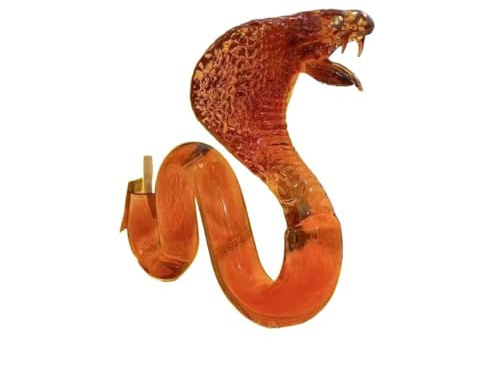 Whiskey Decanter Decanter di vetro - 750 ml Design a forma cobra Decanter di liquori per Uomo Vino, Bourbon, Brandy, Liquore, Succo, Vodka