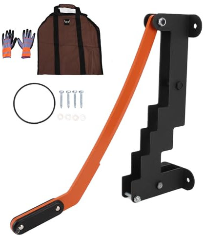 TOPINCN Wall Mounted Wood Splitter, Manual Log Splitter Labor Saving High Hardness Kindling Splitter Heavy Duty Firewood Splitter Portable Firewood Cracker Tool for Camping Picnic
