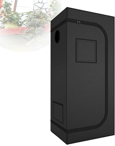 Grow Tent Kit with 100W/200W Dimmable LED Grow Lights Full Spectrum Indoor Growing System for Plants, for Indoor Plant Growth & Hydroponics,60 * 60 * 140cm-GrowTent