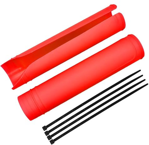 MNEVZX Motorrad Gabel Motocross Motorrad Gabel Front Schutz Covers Schutz Fit Für Husqvarna KTM TE EXC SX SXF EXC FCFE 125 300 350 Enduro Motorrad Gabelschutz(Red)