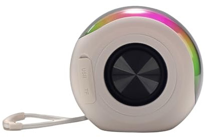 Enceinte Portable sans Fil | Haut-Parleur sans Fil pour Douche, Musique électronique avec lumière d'ambiance Lecteur Audio pour la Maison, Le dortoir, la Voiture, Le Camping, Les Voyages, Le