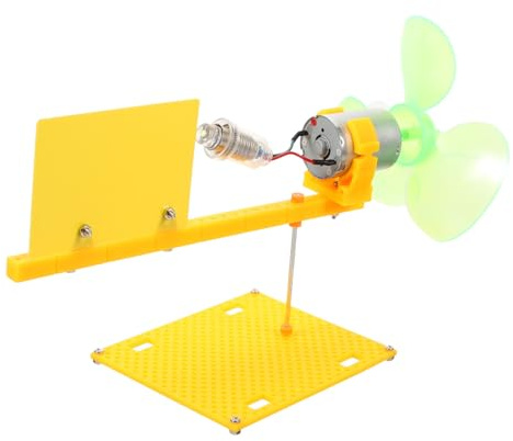 Hemobllo Generatore Eolico Didattico Piccolo Motore Eolico per Ragazzo Ragazza Kit Scientifico Educativo Creativo per Esperimenti All'aperto Scuola e Apprendimento Stem