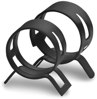 Ezitruz Lot de 80 colliers de serrage pour tuyau de carburant - 5 mm - Colliers de serrage noirs - Colliers de serrage pour conduites d'eau, tuyaux d'air, tuyaux en silicone