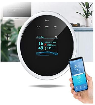 Water Valve Auto Control Smart Gas Valve Remote Control Vioce Control Support Smart Wireless Control(Gas Leak Detector)
