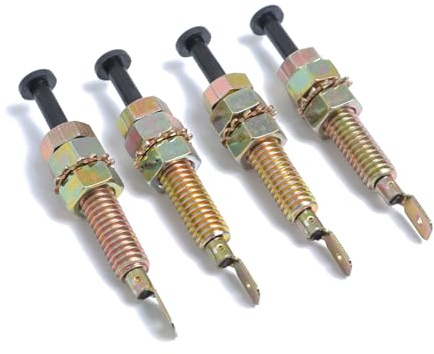 Qsvbeeqj Interrupteur de porte - Aiguille de montage - Bride - Capot lumineux - Pour voiture, camion, bateau - Réglable - Interrupteur momentané - Vis de moteur