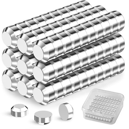 Oderra Imanes de Neodimio 60PC - Imanes Pequeños 6x3mm - Imanes Nevera Fuerte para Manualidades, Oficina, Pizarra Magnética, Frigorífico, Notas Adhesivas
