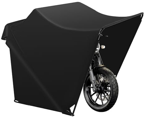Faltbare Motorradgarage, Motorradgarage, Faltbare Garage, strapazierfähige Motorradabdeckung, Oxford-Stoff, UV-beständige und wasserdichte Schutzabdeckung, Garage